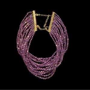 Stunning Genuine Amethyst Crystal Choker Make“them”Jealous. Namaste 🪬 📿 🕉️